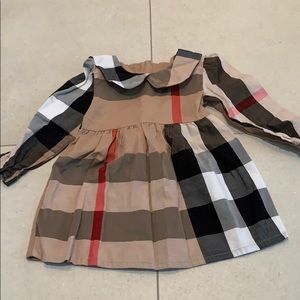 Tomodel Burberry pattern dress, 3/6 mo.